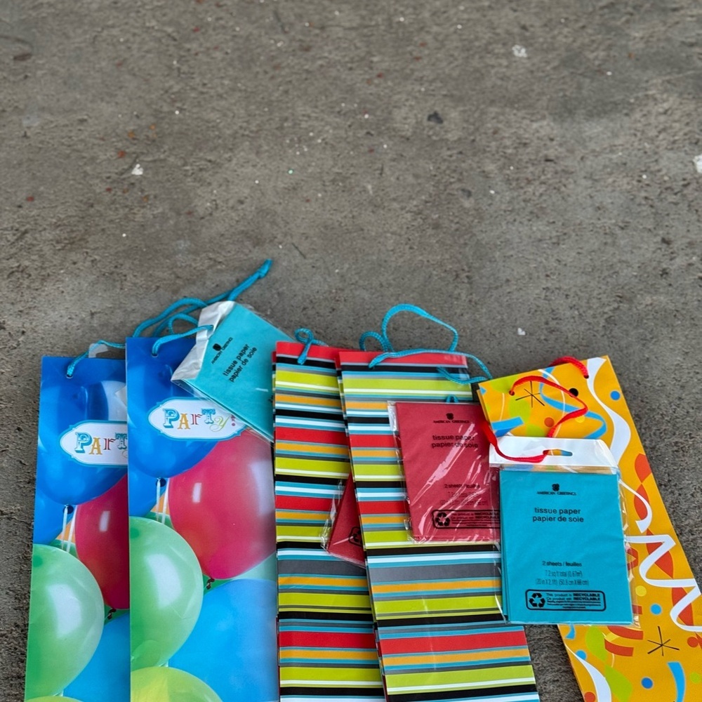 AG Party Gift Bags Set of 5 Beverage Bags